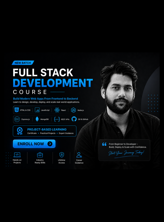 Full Stack Development Course for Beginners : With 100% Placement Assistance + Certificate